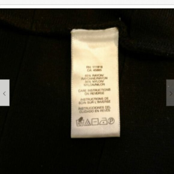 10 Michael Kors black KNIT skirt exposed zipper - Picture 6 of 6